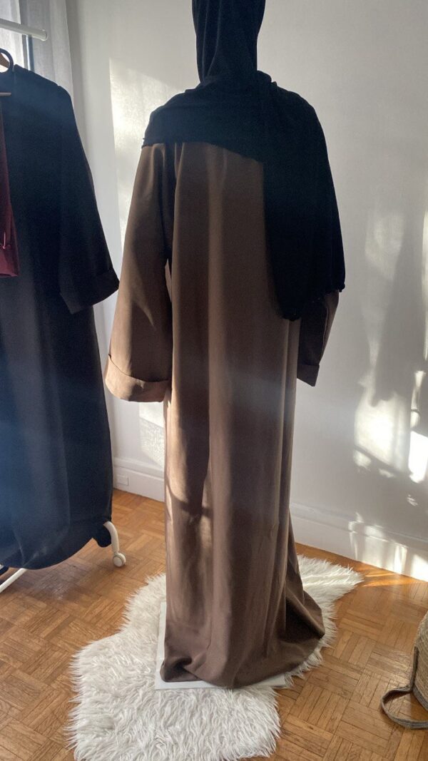 abaya coupe droite